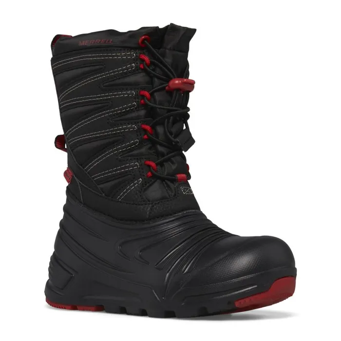 Big Snow Quest Lite 30 Waterproof Blackgreyred Kids Merrell Winter Boots