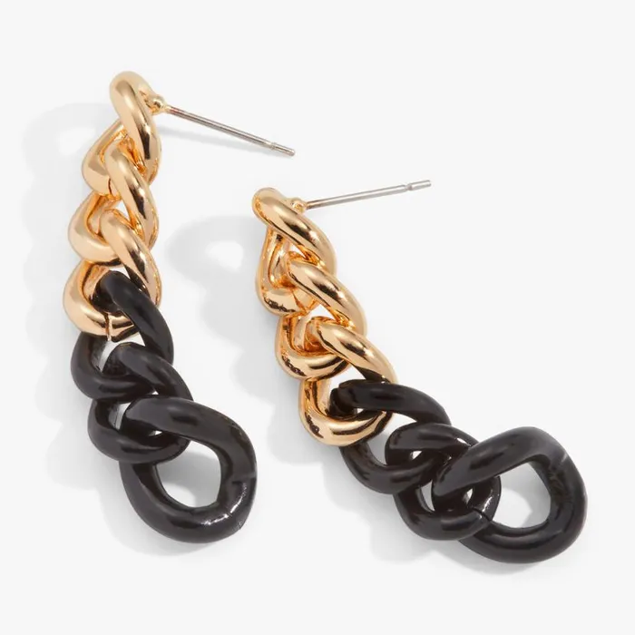 Black And Gold Chain Earrings Gold Women Alex And Ani Earrings