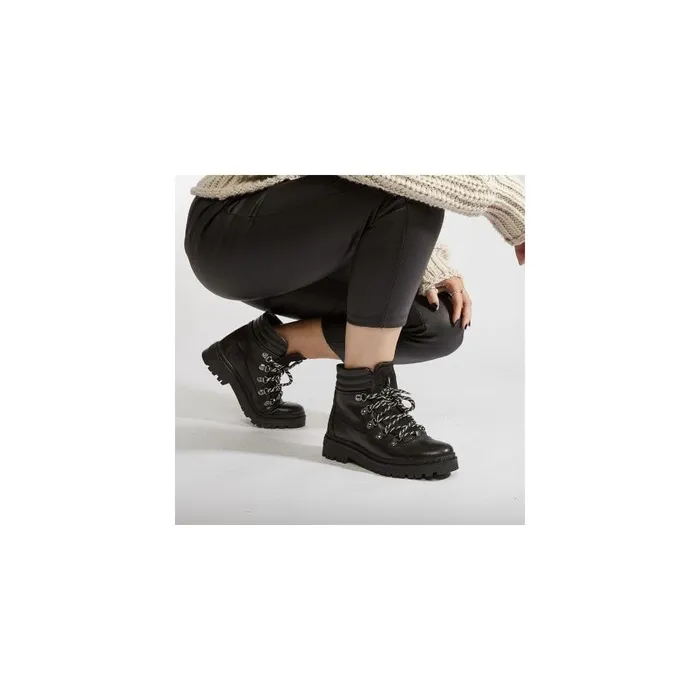 Black Boots Women Moda In Pelle Analeece Black Leather