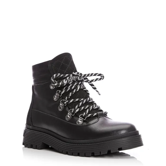 Black Boots Women Moda In Pelle Analeece Black Leather