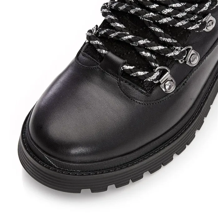 Black Boots Women Moda In Pelle Analeece Black Leather