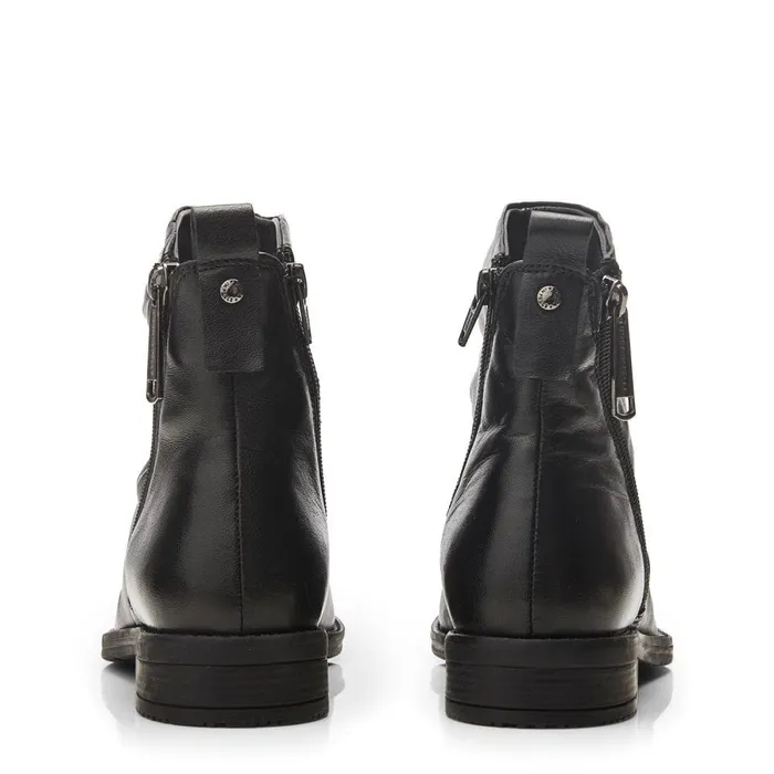 Black Boots Women Moda In Pelle Bren Black Leather