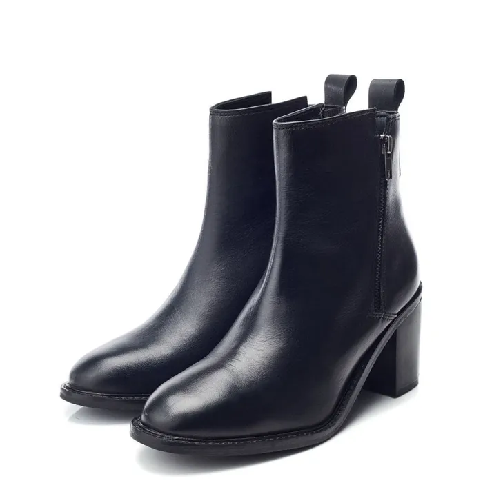 Black Boots Women Moda In Pelle Bsoleful BMolly Black Leather