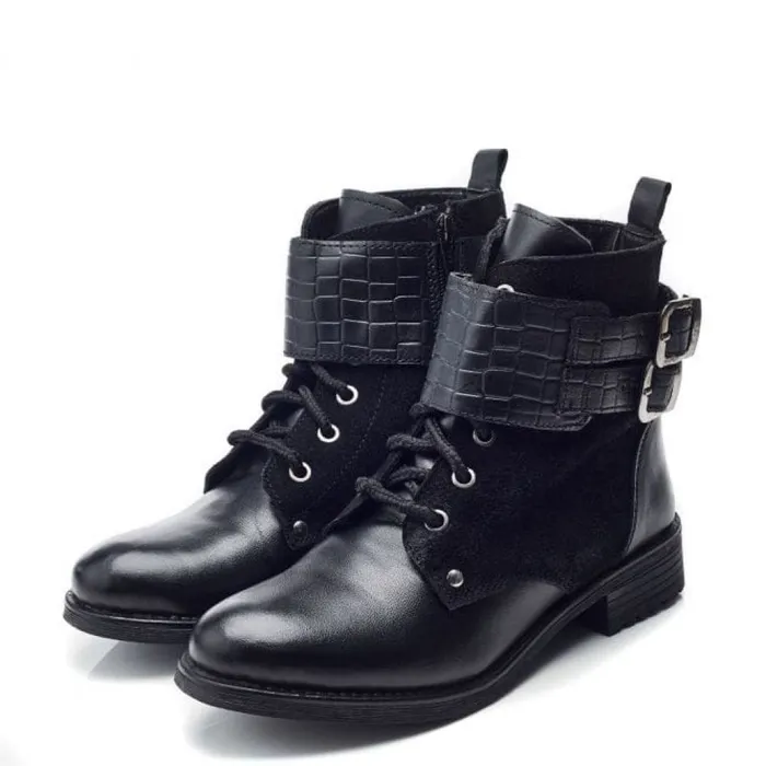 Black Boots Women Moda In Pelle M By Moda Mauvaise Black Leather