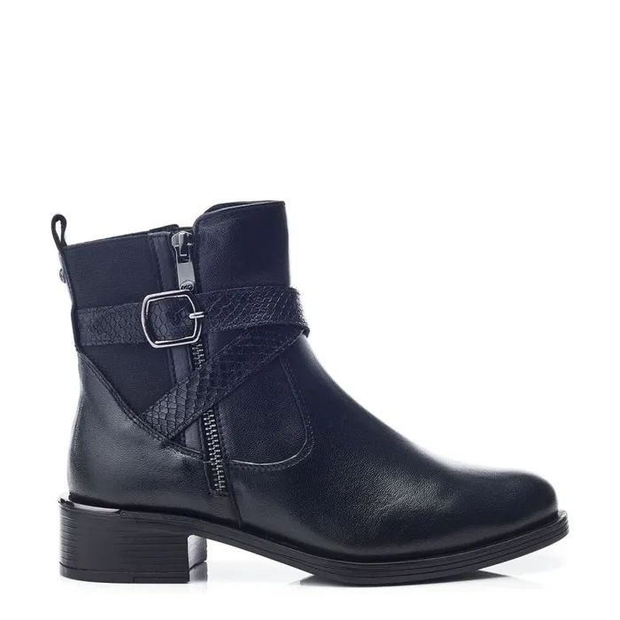 Black Boots Women Moda In Pelle Oloron Black Leather