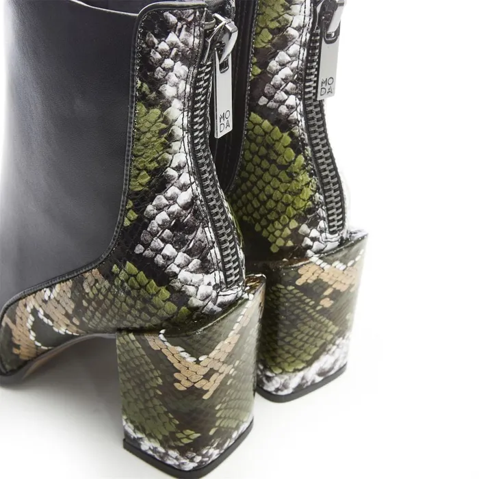 Black Boots Women Moda In Pelle Taysha Black Porvair