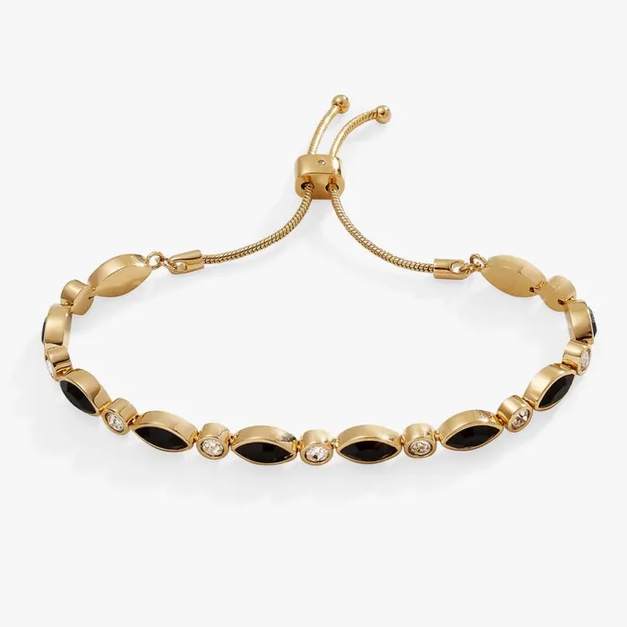 Black Onyx Bolo Bracelet Gold Women Alex And Ani Strength Protection