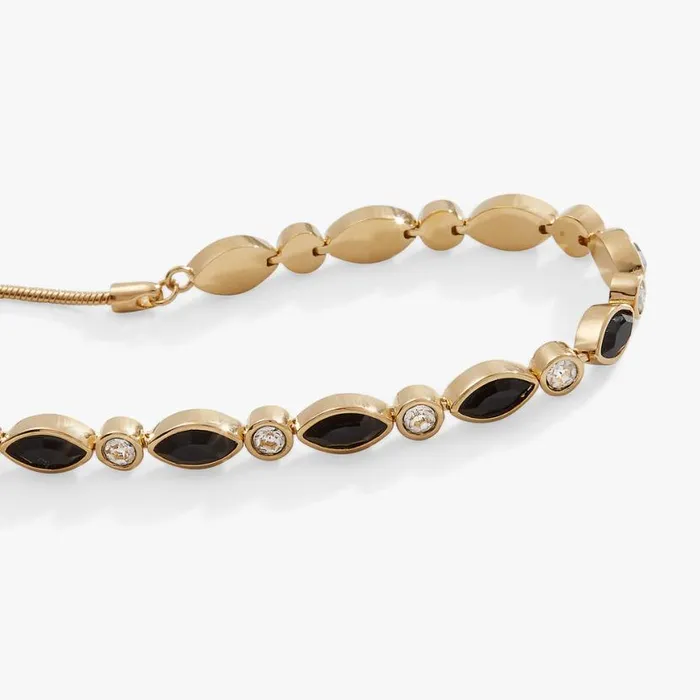 Black Onyx Bolo Bracelet Gold Women Alex And Ani Strength Protection