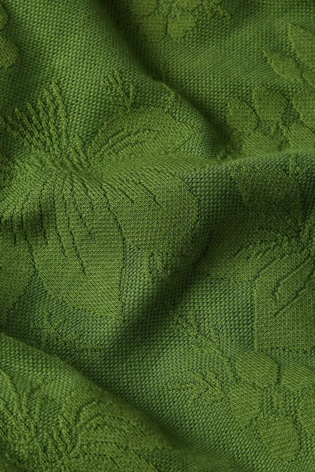 Blouses Women King Louie Carina Blouse Buzz Jacquard Palm Green 8211 Buzz Jacquard