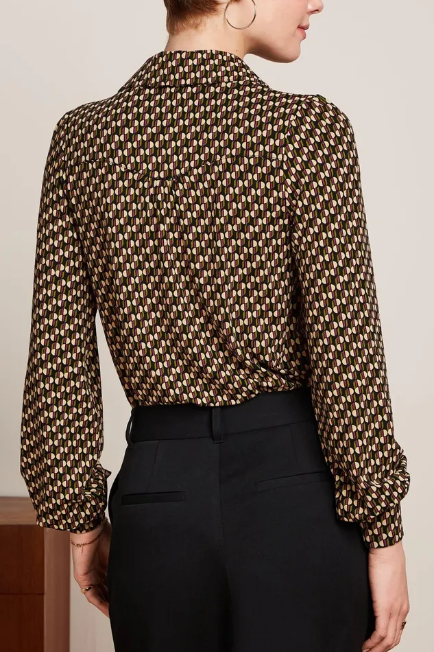 Blouses Women King Louie Carina Blouse Lockett Black 8211 Lockett