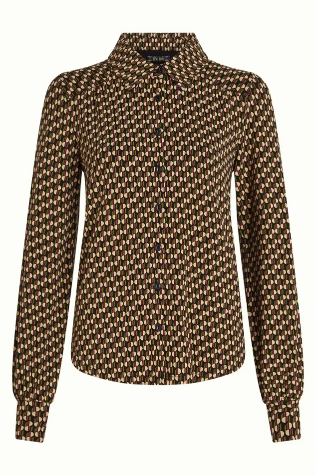 Blouses Women King Louie Carina Blouse Lockett Black 8211 Lockett