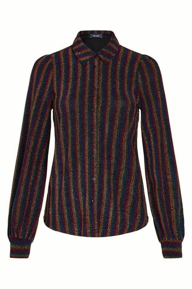 Blouses Women King Louie Maisie Blouse Alma Lurex Multi Color 8211 Alma
