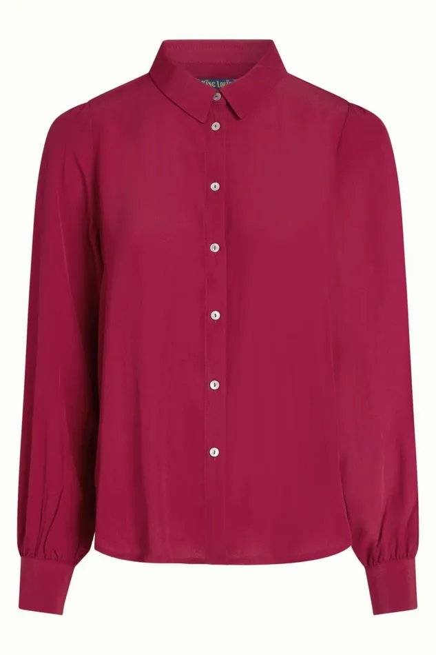 Blouses Women King Louie Maisie Blouse Etoile Framboise Pink 8211 Etoille