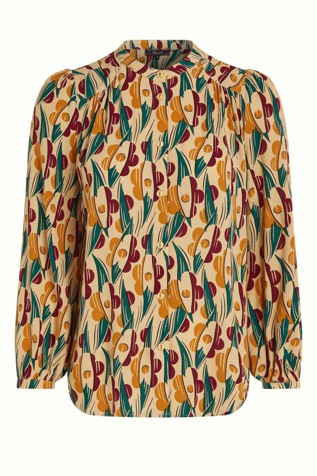 Blouses Women King Louie Stella Blouse Cile Pebble 8211 Cile