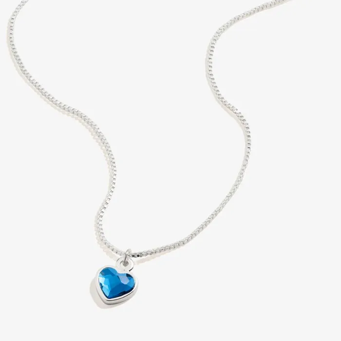 Blue Zircon Heart Necklace December Birthstone Silver Women Alex And Ani Anniversary Blue Zircon Heart Necklace December Birthstone Silver Women Alex And Ani Anniversary