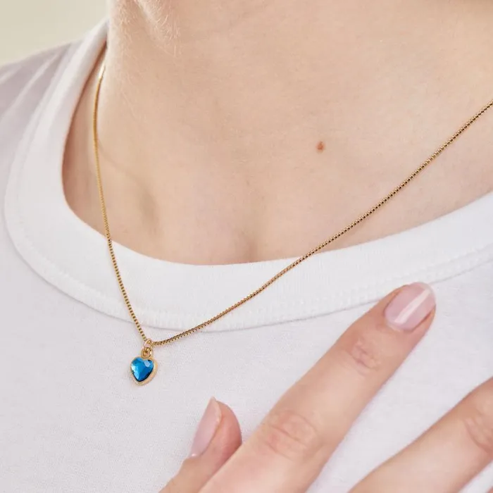 Blue Zircon Heart Necklace December Birthstone Silver Women Alex And Ani Anniversary Blue Zircon Heart Necklace December Birthstone Silver Women Alex And Ani Anniversary