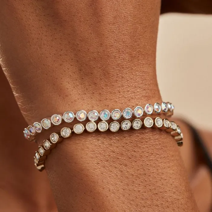 Bolo Tennis Bracelet Crystal Gold Women Alex And Ani Wedding Engagement