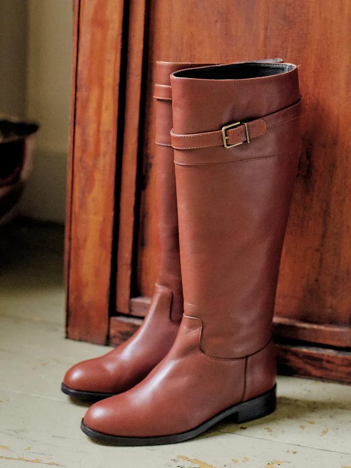 Boots Women JMcLaughlin Millbrook Leather Boots Brown