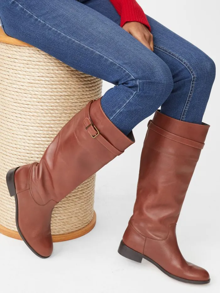 Boots Women JMcLaughlin Millbrook Leather Boots Brown