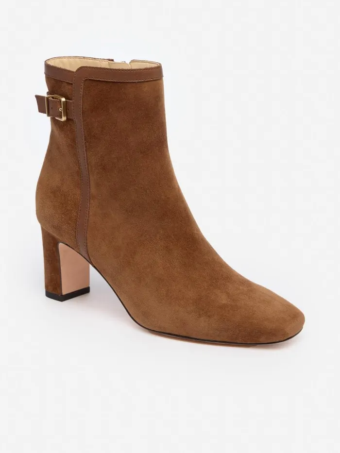 Boots Women JMcLaughlin Vivvi Suede Ankle Boots Toasted Coconut