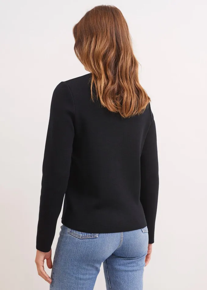 Brevands Iv VNeck Cardigan Black Women Saint James Sweaters Cardigans and Jackets