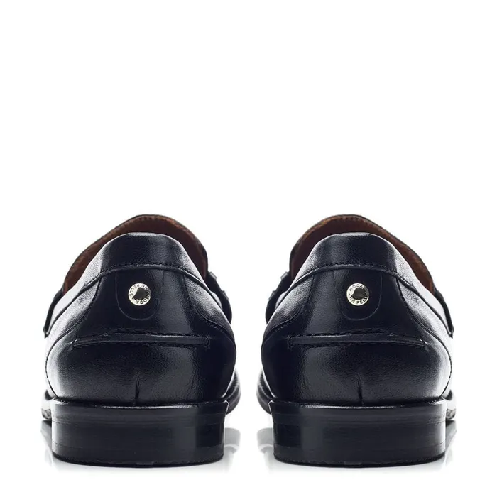 Brogues And Loafers Women Moda In Pelle Espelette Black Leather