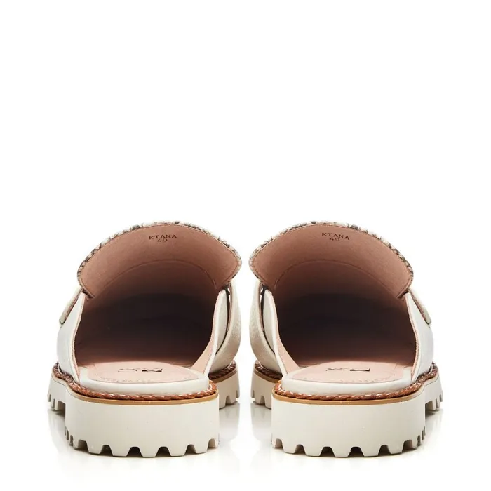Brogues And Loafers Women Moda In Pelle Etana Off White Leather Brogues And Loafers Women Moda In Pelle Etana Off White Leather