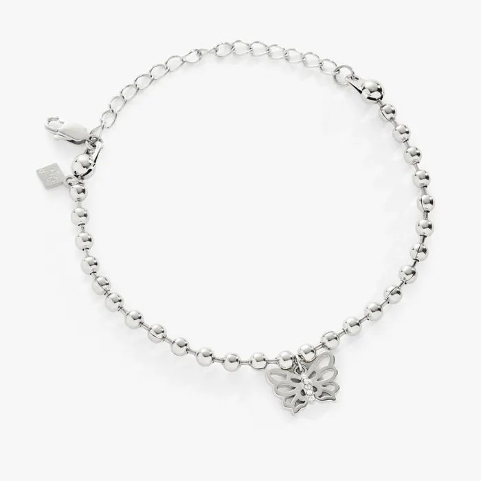Butterfly Ball Chain Bracelet Stainless Steel Gold Women Alex And Ani Butterfly