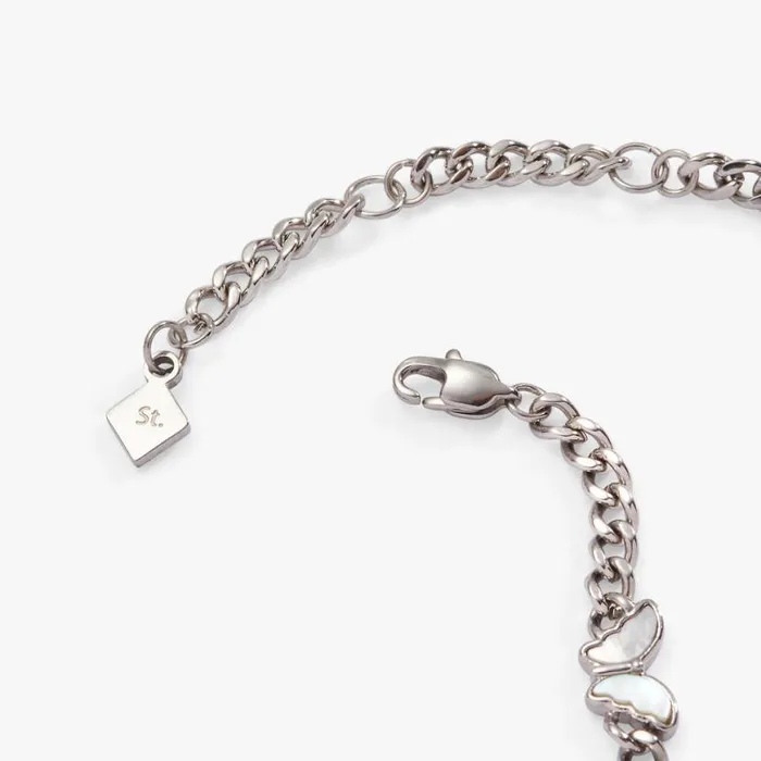 Butterfly Curb Chain Bracelet Stainless Steel Silver Women Alex And Ani Bracelets Butterfly Curb Chain Bracelet Stainless Steel Silver Women Alex And Ani Bracelets