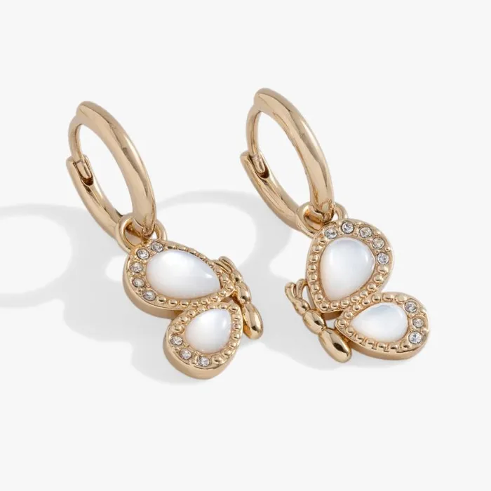 Butterfly Mother Of Pearl Huggie Hoop Earrings Gold Women Alex And Ani Butterfly Butterfly Mother Of Pearl Huggie Hoop Earrings Gold Women Alex And Ani Butterfly