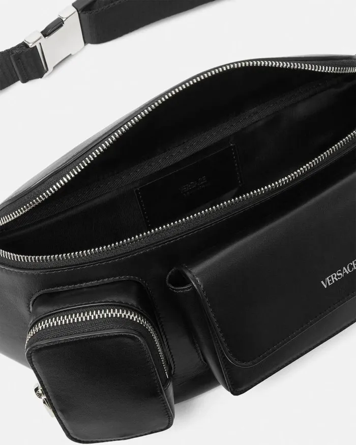 Cargo Belt Bag Blacksilver Men Versace Cargo