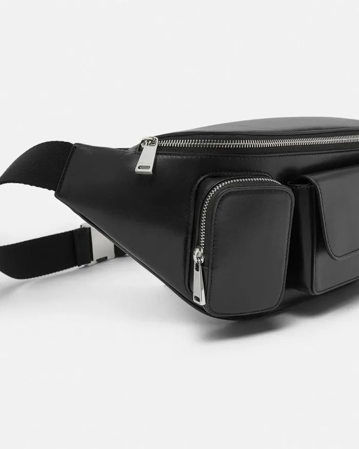 Cargo Belt Bag Blacksilver Men Versace Cargo