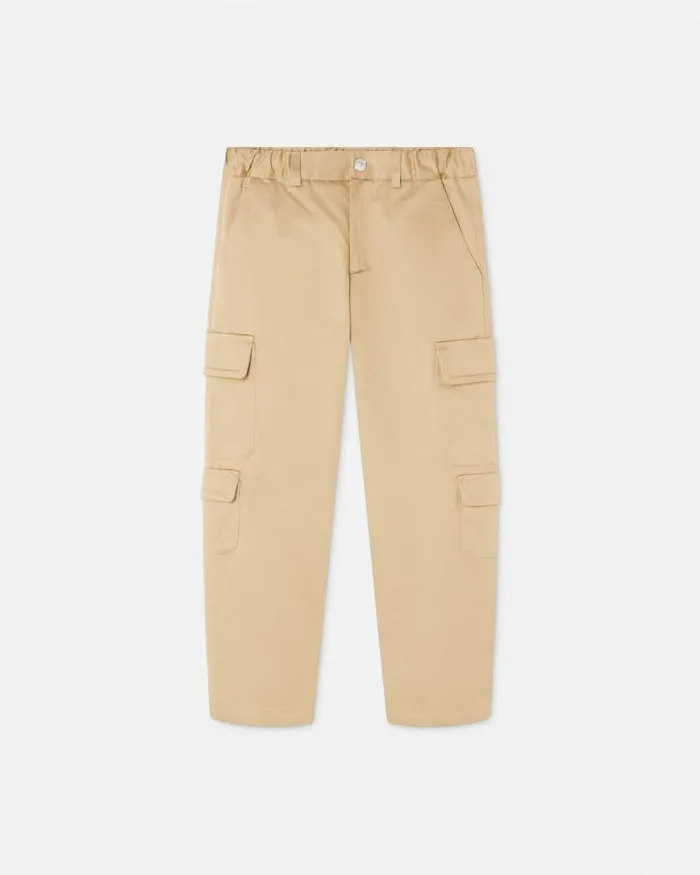 Cargo Kids Pants Beige Children Versace Clothing