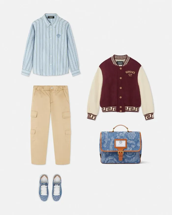 Cargo Kids Pants Beige Children Versace Clothing