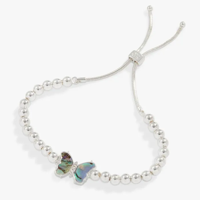 Carved Abalone Butterfly Tennis Bolo Bracelet Silver Women Alex And Ani Growth New Beginnings