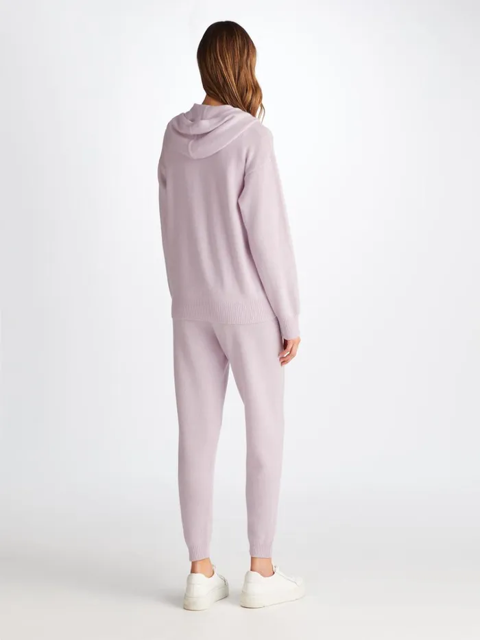 Cashmere Hoodies Women Derek Rose Hoodie Daphne Cashmere Lilac