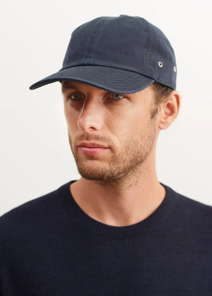 Casquette Classic Cotton Cap Navy Women Saint James Hats and Beanies