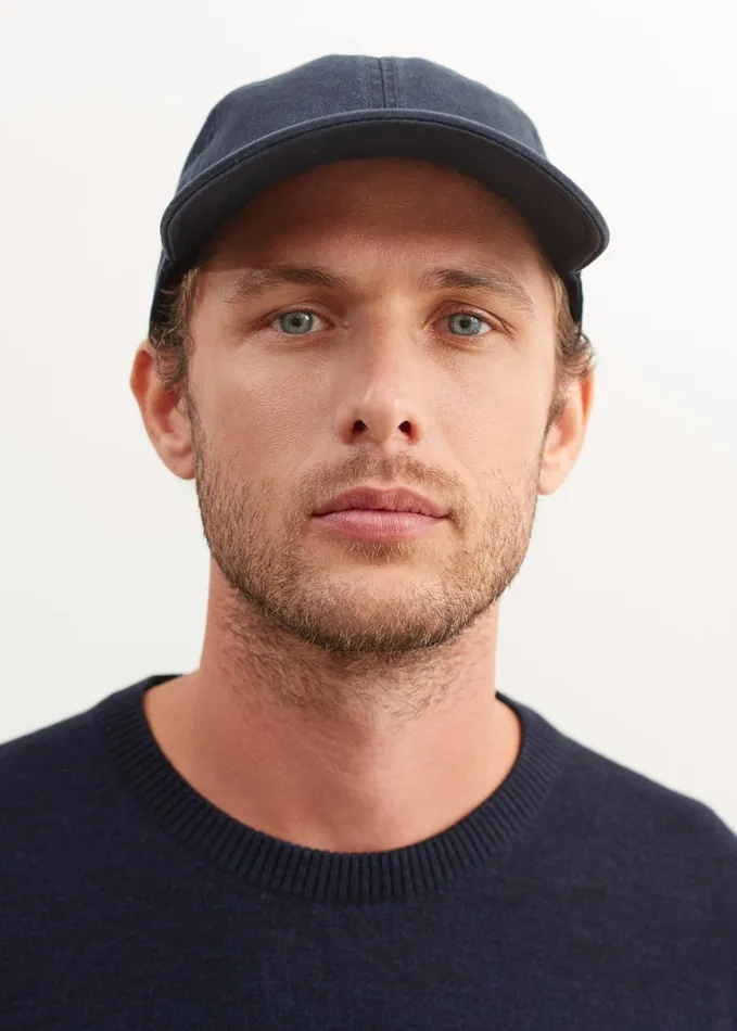Casquette Classic Cotton Cap Navy Women Saint James Hats and Beanies