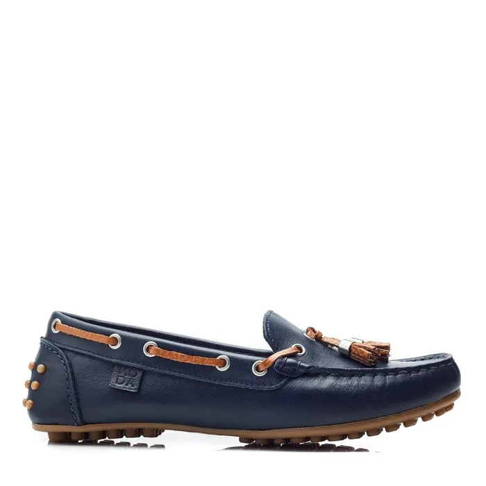 Casual Shoes Women Moda In Pelle Arienna Navy Leather