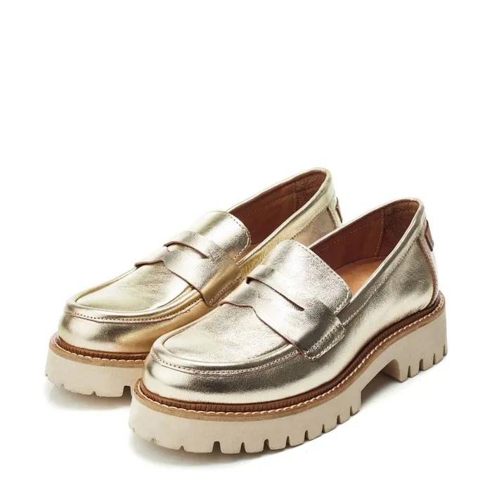 Casual Shoes Women Moda In Pelle Bsoleful BWinston Gold Leather