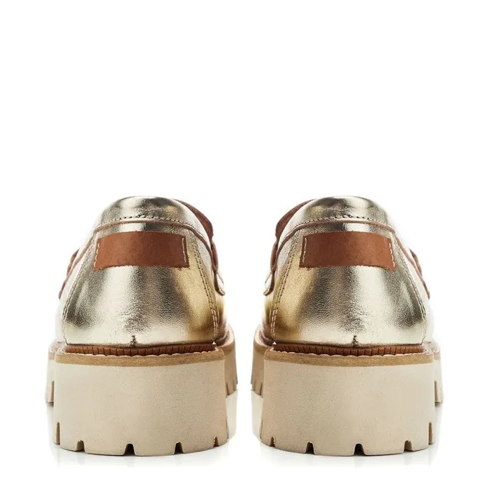 Casual Shoes Women Moda In Pelle Bsoleful BWinston Gold Leather