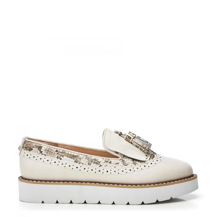 Casual Shoes Women Moda In Pelle Eilani Off White Leather