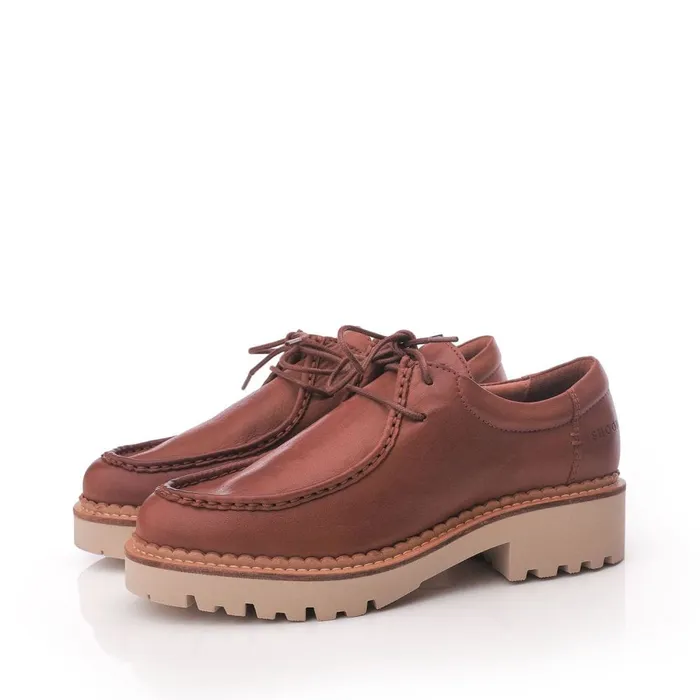 Casual Shoes Women Moda In Pelle Shoon Sh Iota Tan Leather