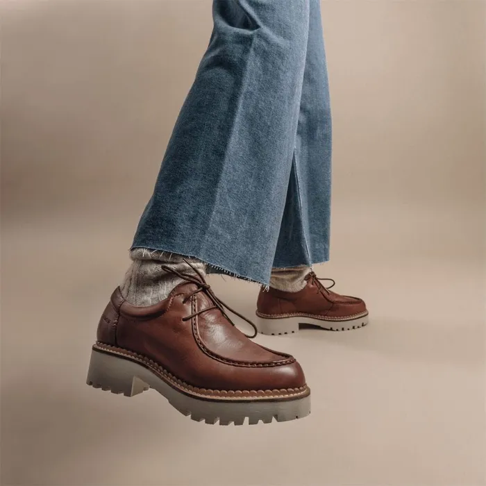 Casual Shoes Women Moda In Pelle Shoon Sh Iota Tan Leather