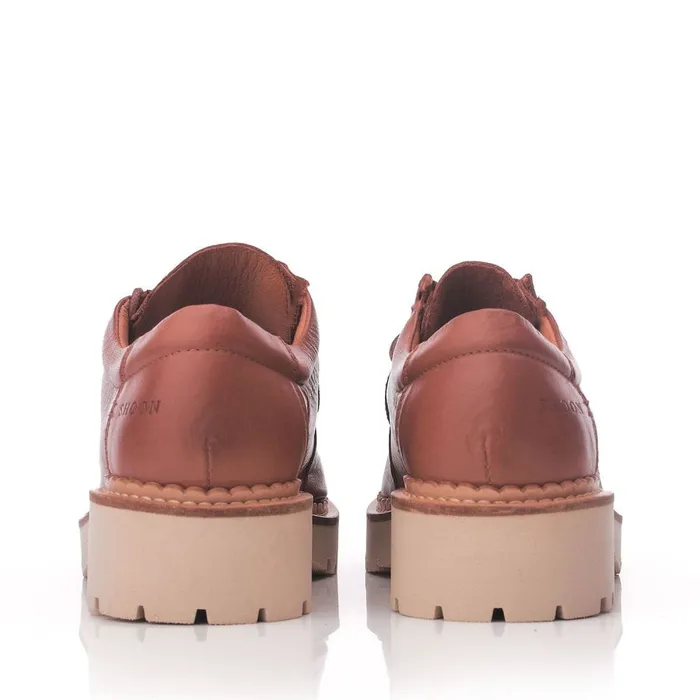 Casual Shoes Women Moda In Pelle Shoon Sh Iota Tan Leather