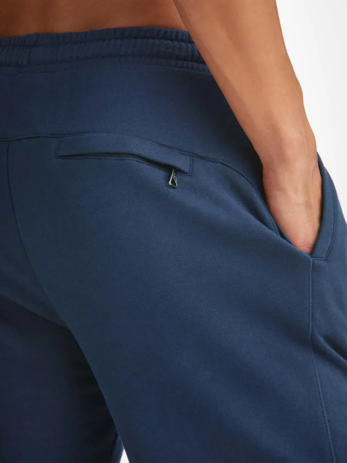 Casual Shorts Men Derek Rose Sweat Shorts Quinn Cotton Modal Navy