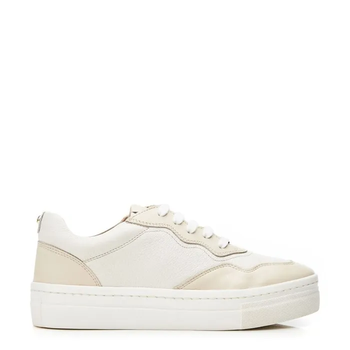 Casual Trainers Women Moda In Pelle Adalaya Off White Leather