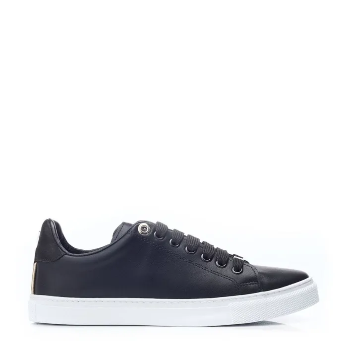 Casual Trainers Women Moda In Pelle Ariia Black Leather