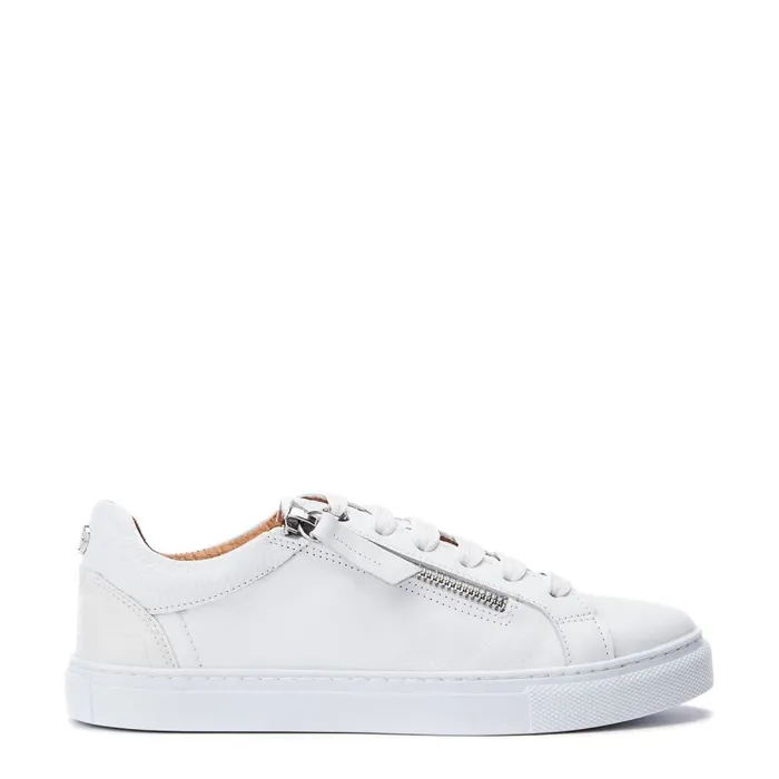 Casual Trainers Women Moda In Pelle Bailly White Leather