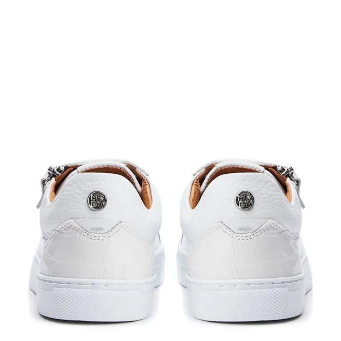 Casual Trainers Women Moda In Pelle Bailly White Leather